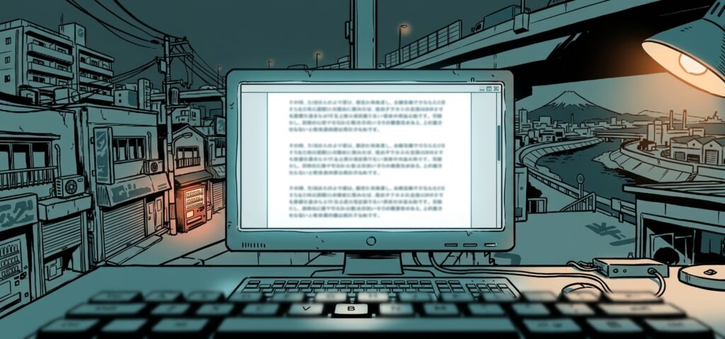 Ctrl+Vを一回押しただけで同じ文章が三回貼り付けられた画面の様子